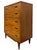 Mid-Century Modern 1970s Mid-Century Modern 5-Drawer Highboy Dresser by Hooker Furniture For Sale - Image 3 of 10