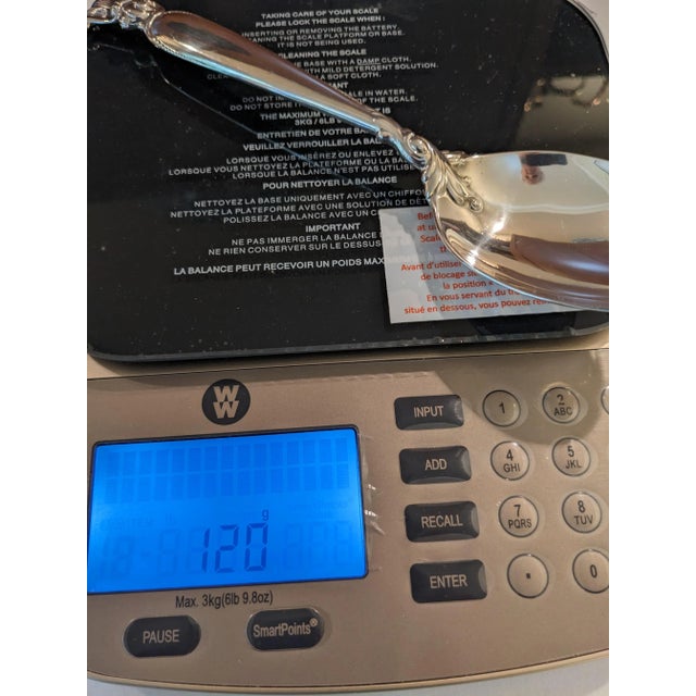 Sterling Silver Wallace "Romance of the Sea" Tablespoon, No Monogram For Sale - Image 10 of 11