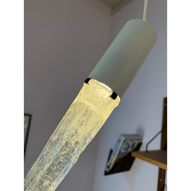 Metal Icicle Pendant Lamp by Davids Lamp For Sale - Image 7 of 11