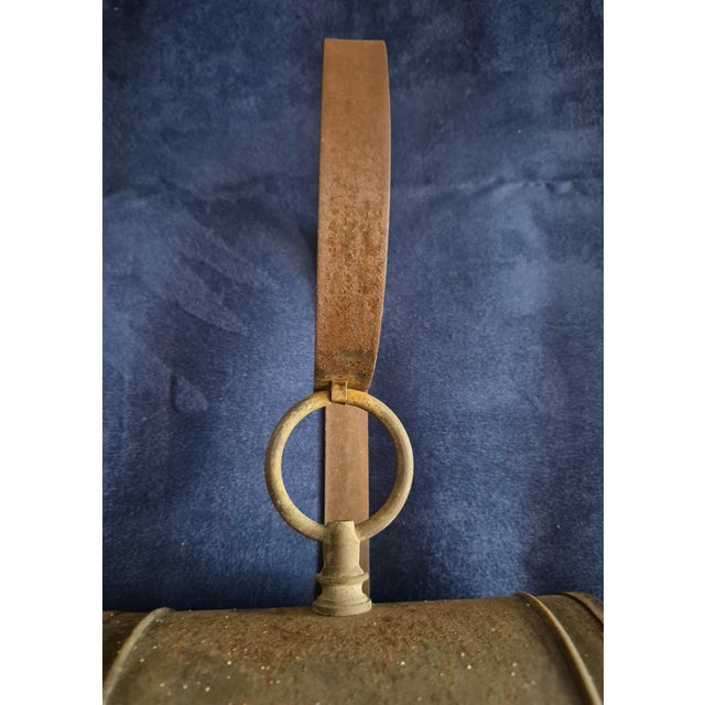Mid 20th Century Mid 20th Century Mid-Century Modern Colonial Style Brass Carriage House Wall Lanterns - A Pair For Sale - Image 5 of 10
