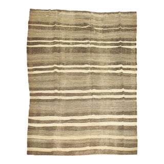 Zabihi Collection Vintage Turkish Kilim - 7'2" x 10' For Sale