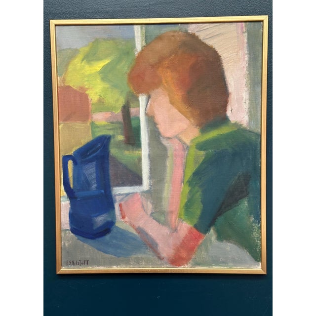 Anna‑stina Nilstoft, Woman, 1950s, Oil Painting on Canvas, Framed For Sale - Image 9 of 18