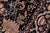 1990s Shabby Chic Pak-Persian Black/Black Wool Rug - 3'2'' X 5'2'' For Sale - Image 5 of 9