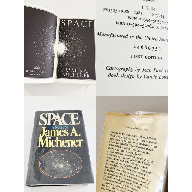 Textile Vintage 1982 First Edition "Space" by James Michener For Sale - Image 7 of 12
