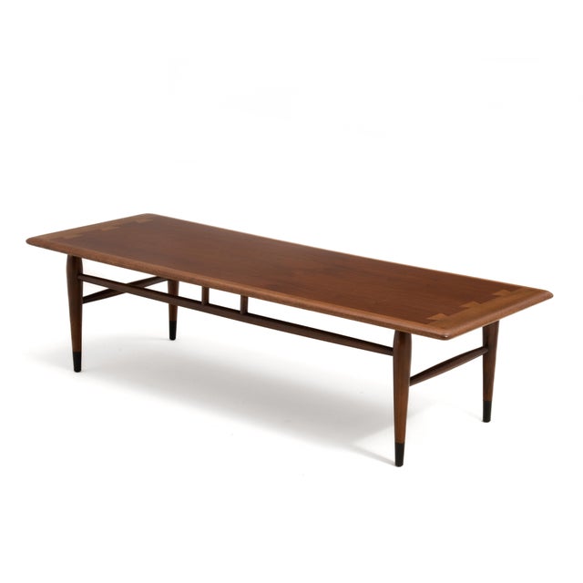 Lane Acclaim Series Mid Century Modern 56" Coffee Table Andre Bus 1960s For Sale In Philadelphia - Image 6 of 16