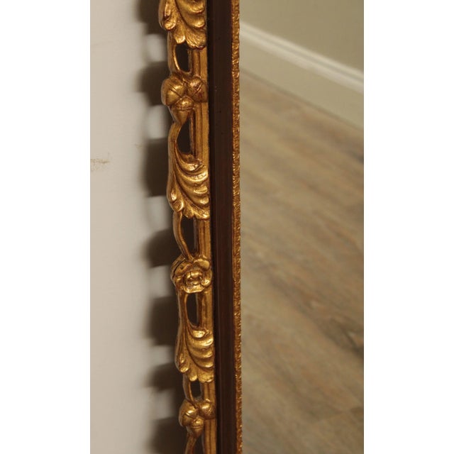 Wood Carvers' Guild Chippendale Style Striped Mahogany Eagle Carved Wall Mirror For Sale - Image 7 of 13