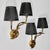 A pair of wall lamps, model 4300, produced by the renowned Swedish manufacturer Bröderna Malmströms Metallvarufabrik in...
