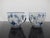 Vintage Royal Copenhagen Denmark porcelain, plain blue fluted cup 081 set of 2. Each measures 3 3/4" x 3" x 2 3/4" tall....