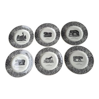 Bewicks Beastes Prinknash Abbey Pottery Plates Six For Sale