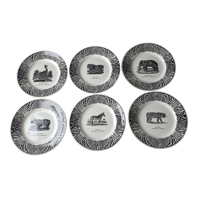 Bewicks Beastes Prinknash Abbey Pottery Plates Six For Sale