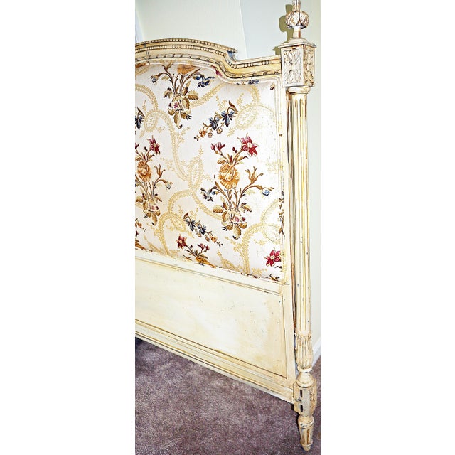 19th Century French Louis XVI Style Painted Twin Headboards a Pair