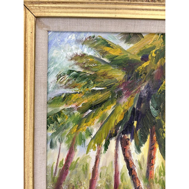 Original Signed & Framed Oil Painting on Russian Linen Titled 'Tropical Breeze' by William Vincent (American 1939-2004) For Sale - Image 4 of 17