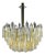 Large Two Tone Gold Yellow and Clear Camer Light Fixture For Sale