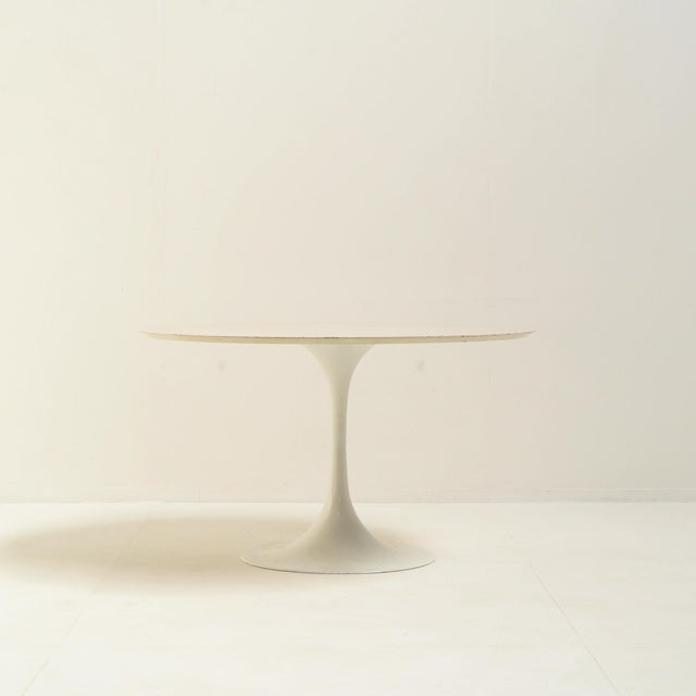 DF2000 Series Pedestal Dining Table by Raymond Loewy for Doubinski Frères, 1960s For Sale - Image 13 of 13