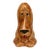 Mid-Century Sad Bloodhound Ceramic Sculpture 11" For Sale