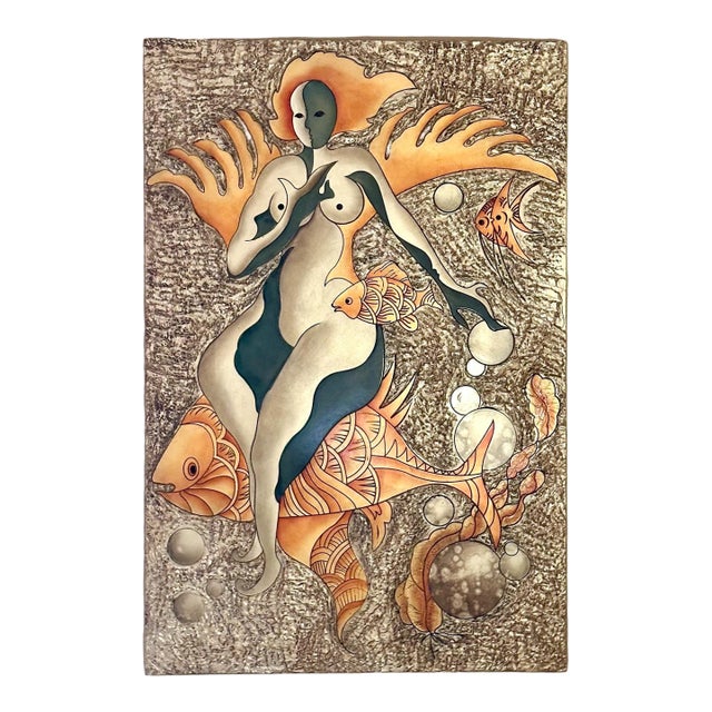 Extra Large 1970s Painting | Underwater Scene For Sale