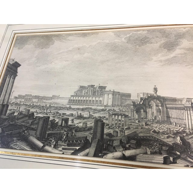 Printmaking Materials Set of Three Framed Neo-Classic Etchings the Ruins of Palmyra Robert Wood 1753 For Sale - Image 7 of 11