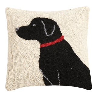 Dog Hook Pillow, 10" x 10" For Sale