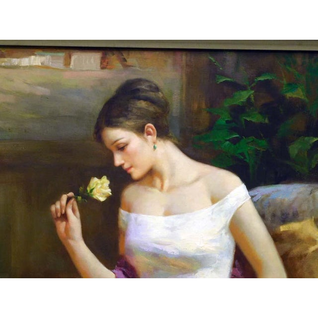 Ivan "The Rose" Giclee on Canvas Hand Signed With Custom Frame Make an Offer For Sale - Image 4 of 11
