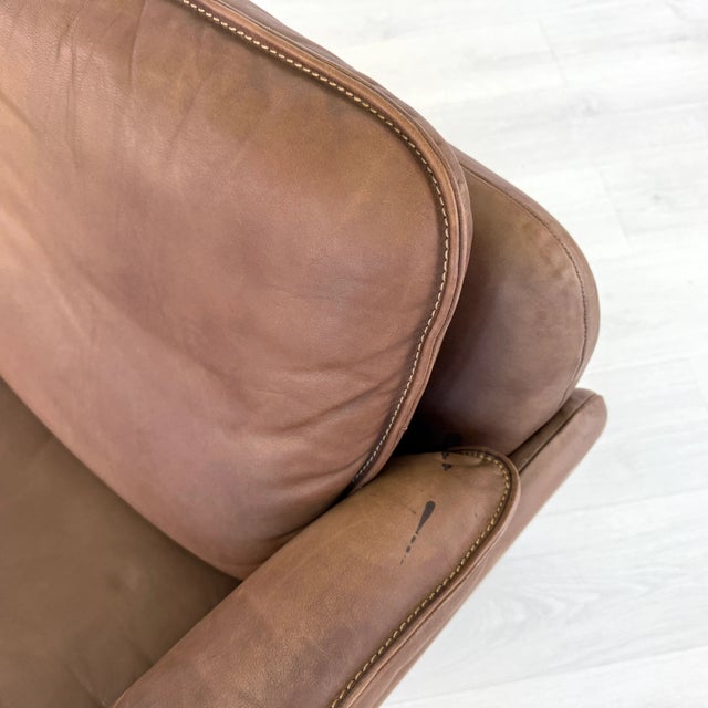 De Sede Ds61 Leather Three-Seat Sofa, 1960s For Sale - Image 10 of 18