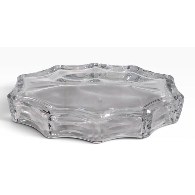 Mid-Century Modern Mid 20th Century Large Bacarrat Crystal Centerpiece Bowl For Sale - Image 3 of 9