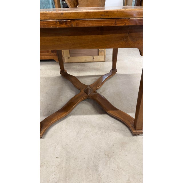 Late 19th Century Early 1900’s Small Italian Dining Table With Extensions For Sale - Image 5 of 12