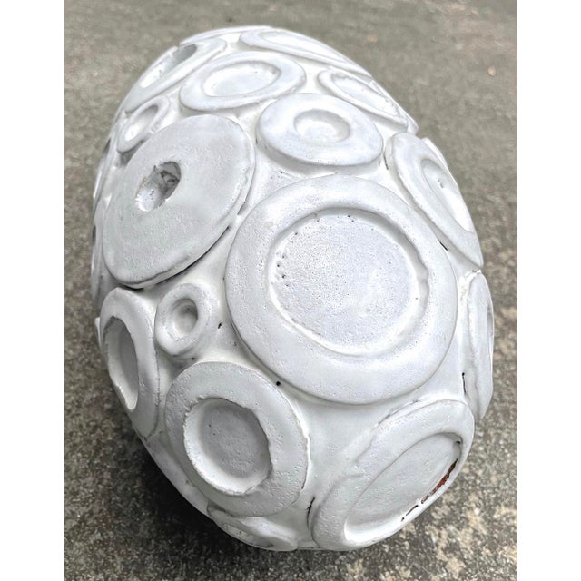 Jonathan Adler Signed Couture Circles Bespoke Oval Form Vase Chairish