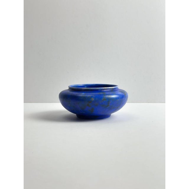 Art Deco Chameleon Ware Bowl in Cobalt Blue from George Clews, Staffordshire, 1930s For Sale - Image 4 of 10