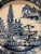 19th-century hand-painted English Delft chinoiserie-decorated charger.