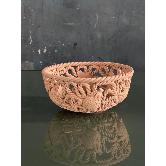 Vintage Italian Terracotta Fruit Bowl For Sale - Image 4 of 7