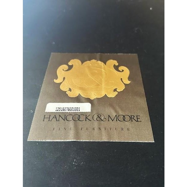 Hancock & Moore Early 20th Century Custom Pair of Roll Back Upholstered Chairs For Sale - Image 4 of 8