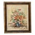 Mid-Century Oil Painting Flowers Wooden Gilded Frame For Sale