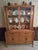 1963 Drexel Meridian Pecan & Walnut China Hutch For Sale - Image 11 of 12