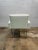 Brueton Pair of Brueton White Naugahyde and Chrome Frame Dining Arm Chairs - Twelve Available For Sale - Image 4 of 11