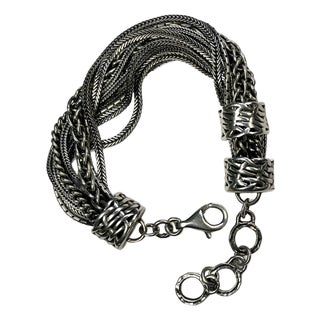 Silpada Sterling Silver “Talk of the Town” Eleven Strand Bracelet - For Sale