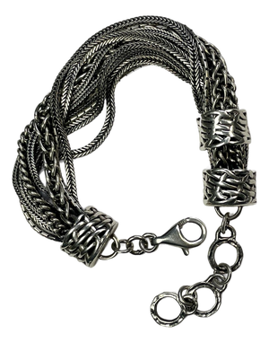 Silpada Sterling Silver “Talk of the Town” Eleven Strand Bracelet