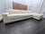 RH Modena Track Arm Right-Arm Chaise Sectional Performance Linen Weave | Natural | Beautiful Staging Condition Retail:...