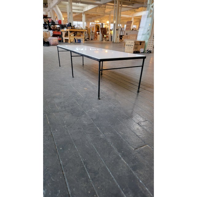 1950s Mid Century Modern Vitrolite Top Coffee Table in the Manner of George Nelson For Sale - Image 12 of 12