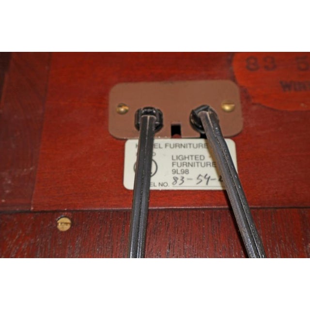 1990s Kindel Masterworks Winterthur Mahogany Inlaid Bookcase Cabinet Breakfront For Sale - Image 18 of 18