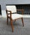 Brown Set of Armchairs with Dark Wood Frame and White Bouclé Fabric, 2000s For Sale - Image 8 of 18