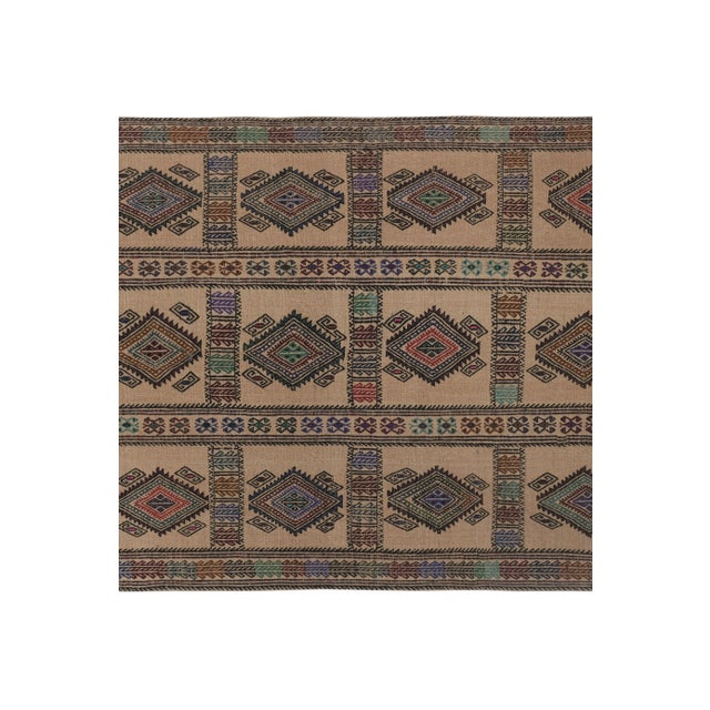 1960s 1960s Turkish Camel Kilim Rug For Sale - Image 5 of 13