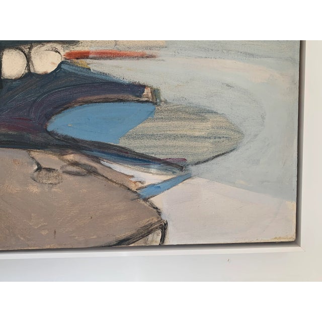 1970s Abstract Landscape Oil Painting by Jimmy Lueders For Sale - Image 4 of 4