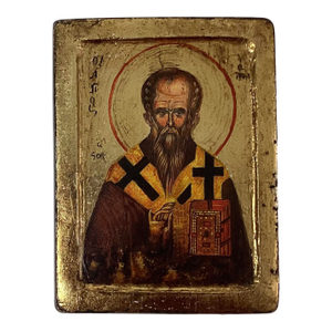 Antique Icon St Clement, Archbishop of Ochrid