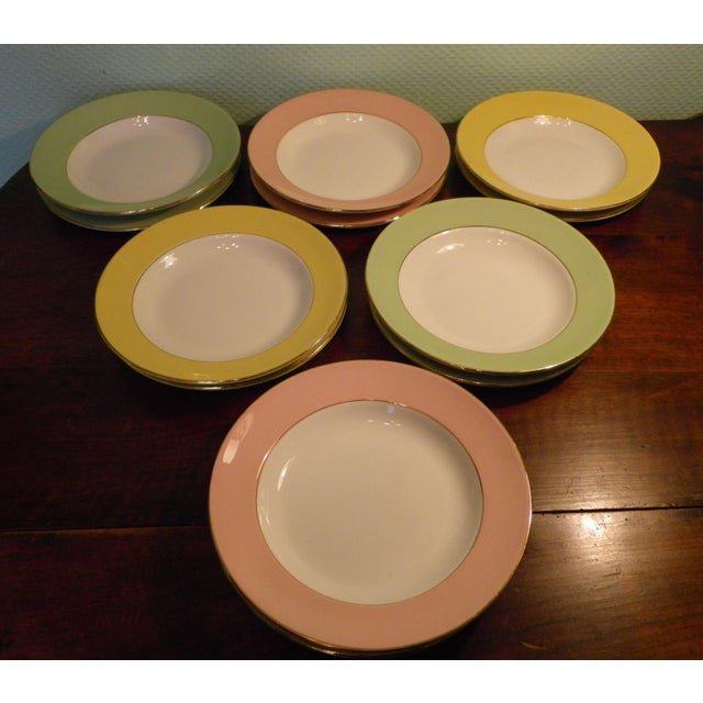 Prestige Plates from Lamandinoise, 1950s, Set of 12 For Sale - Image 11 of 18