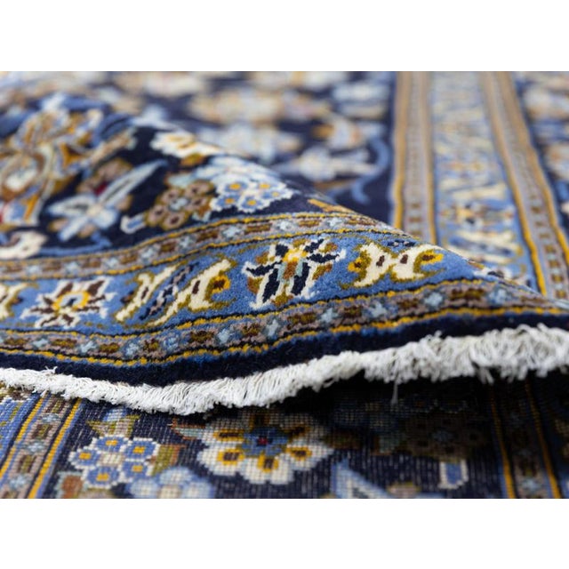 Vintage Hand-Knotted Kashan Rug For Sale - Image 11 of 18