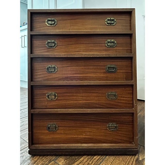 1960s Shōwa-Era Modern Tansu Dressers / Bedside Chests - A Pair For Sale - Image 4 of 12