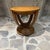 Art Deco Round Leather Embossed Side Table Attributed Maitland Smith Art Deco Neoclassical For Sale - Image 3 of 15