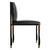 Metal "Candice" Chair With Stainless Steel, Bronze Details and Woven Leather For Sale - Image 7 of 13
