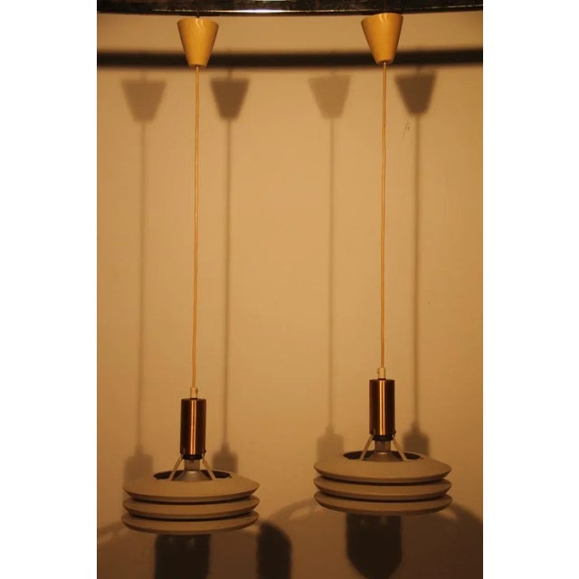 Minimalist Danish Ceiling Lamps from En Voss Belysning, 1950s, Set of 2 For Sale - Image 6 of 15