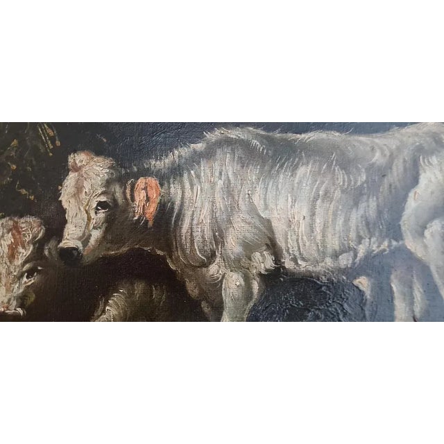 Rural Scene, 1890s, Oil on Canvas, Framed For Sale - Image 6 of 12